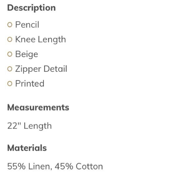 NWT Pencil Skirt - Picture 5 of 5